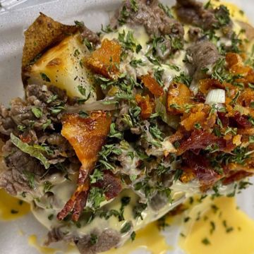 Philly Cheesesteak Loaded Potato