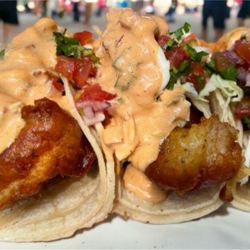 Ensenada shrimp tacos 