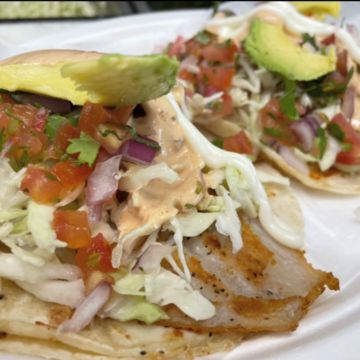Grilled fish taco 