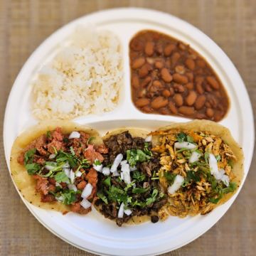 3 Achiote Tacos (Fried Cheese on tortilla)