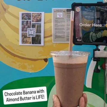 Chocolate Almond Butter Banana Smoothie