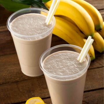 Chocolate Almond Butter Banana Smoothie