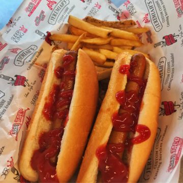 Two Hot Dogs w/ Fries