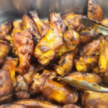 Delicious southern style char-grill wings