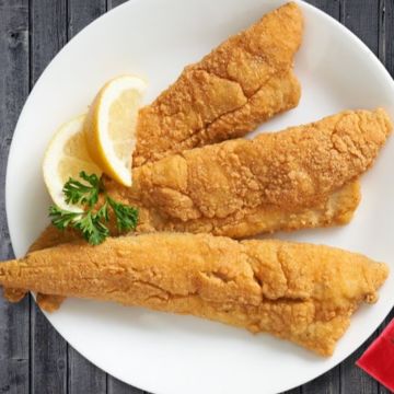 Delicious fried whiting 