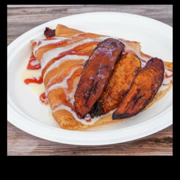Fried plantain crepe