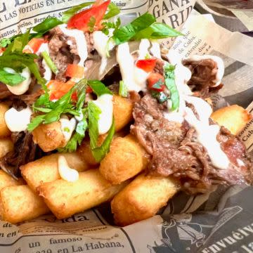 Loaded Yuca Fries