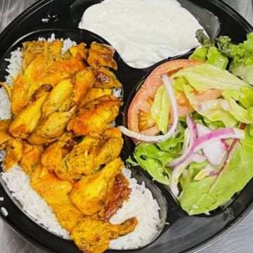 Chicken Gyro w/ Rice & Side Salad 