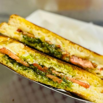 Tomato Pesto Grilled Cheese