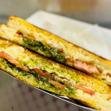 Tomato Pesto Grilled Cheese