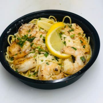 Shrimp over Penne Pasta Bowl