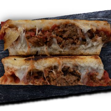 Beef Meatball Grilled Cheese 