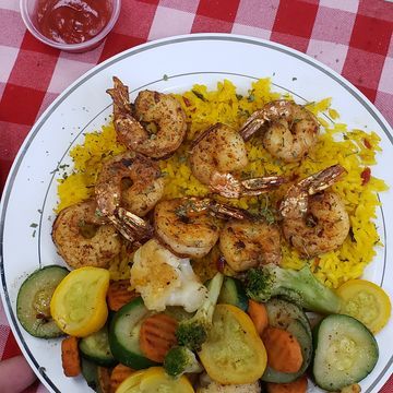 Grilled Shrimp Platter 