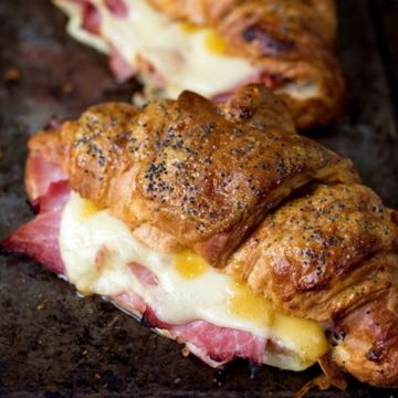 Ham & Cheese Croissant Sandwich 
