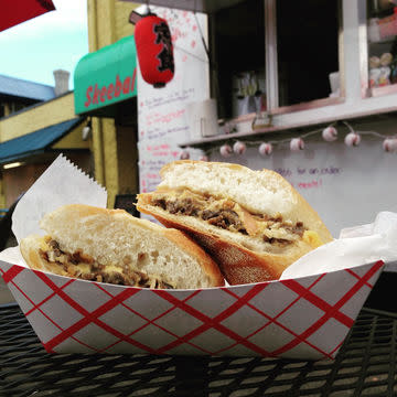 Sukiyaki Cheese Steak Sandwich