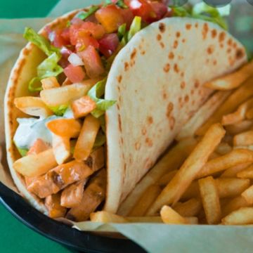 2 Tacos W/Fries