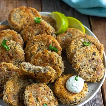 3 Vegan Akira black-Eyed pea fritter