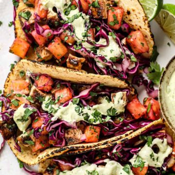2 Jerk chicken street tacos