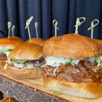 BBQ Pulled Pork & Apple Slaw Sliders