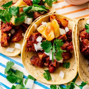 4 Pastor Tacos/ Marinated Pork