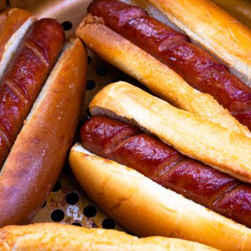 Kids hotdog and fries 