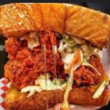 French toast chicken sandwich