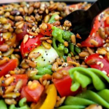 Green Fusilli Pasta Salad