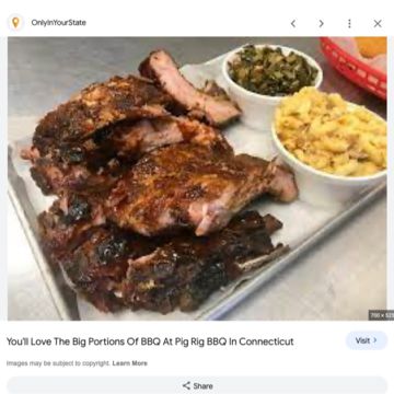 Ribs combo sandwich