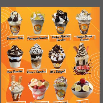 Gelato dessert 