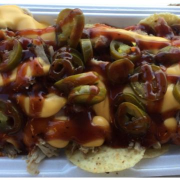 Lil Girl Nacho w/ Meat & Cheese Sauce