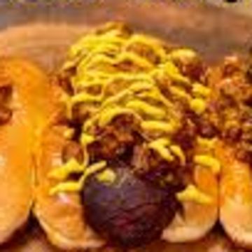 Bacon wrapped Chili cheese Hot dog 