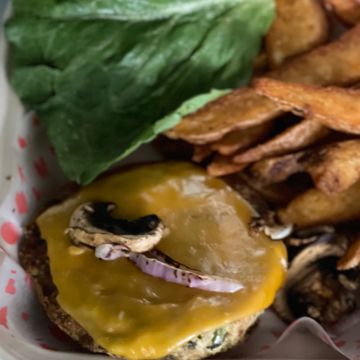 Too Fine Tofu Burger w/ Fries