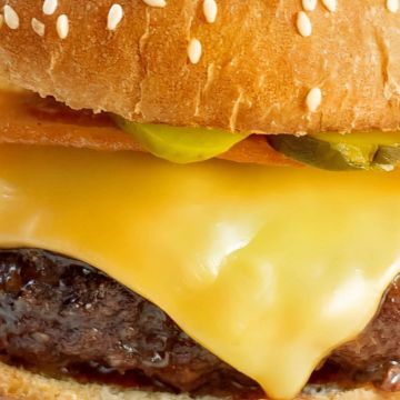 Cheeseburger and fries