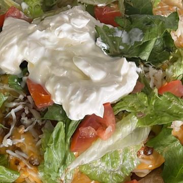 Loaded Nachos and Cheese w/ Meat