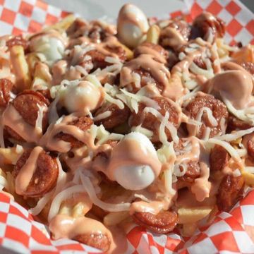 Salchipapas 