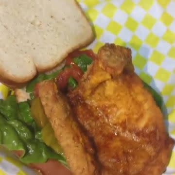 Fried Porkchop Sandwich