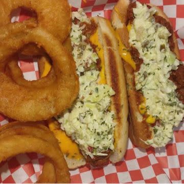 Beef Chili Slaw Dog