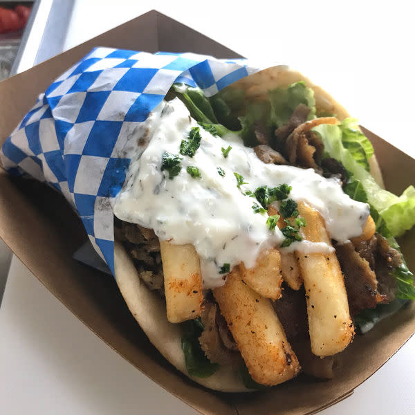 Beef & Lamb Gyro w/ a side of Fries