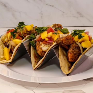 Salmon Jerk Tacos 