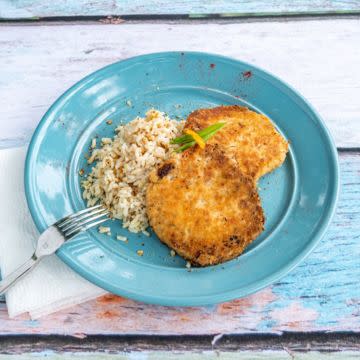 Crab Cakes 'n Rice 