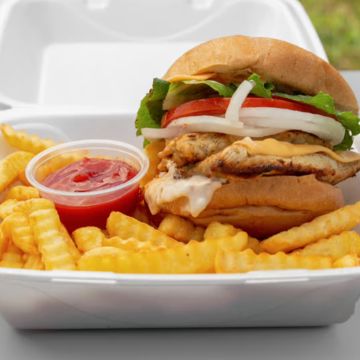 Grilled Chicken Breast Sandwich Meal 