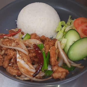 Mongolian Chicken w/ Rice