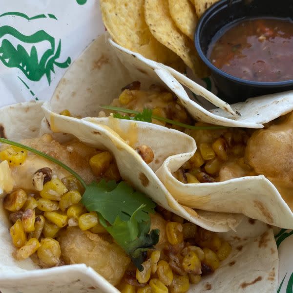 Beer Battered Cauliflower Taco