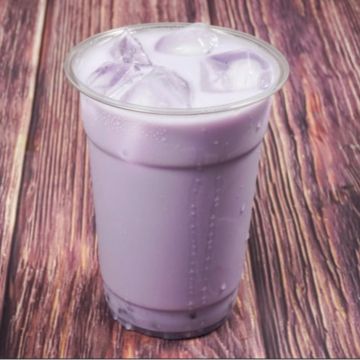 Taro Milk Tea with Crystal Boba