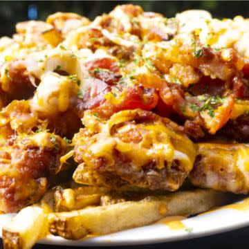 Bacon Chicken Cheddar Fries