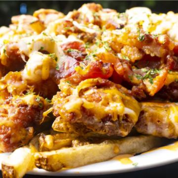 Bacon Chicken Cheddar Fries