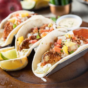 Coconut Shrimp Tacos 