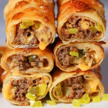 Cheeseburger Eggrolls