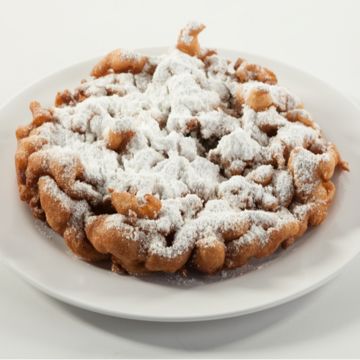 Funnel Cake with powdered sugar