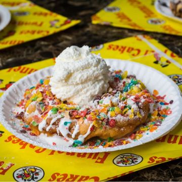 Fruity Pebble Funnel Cake 
